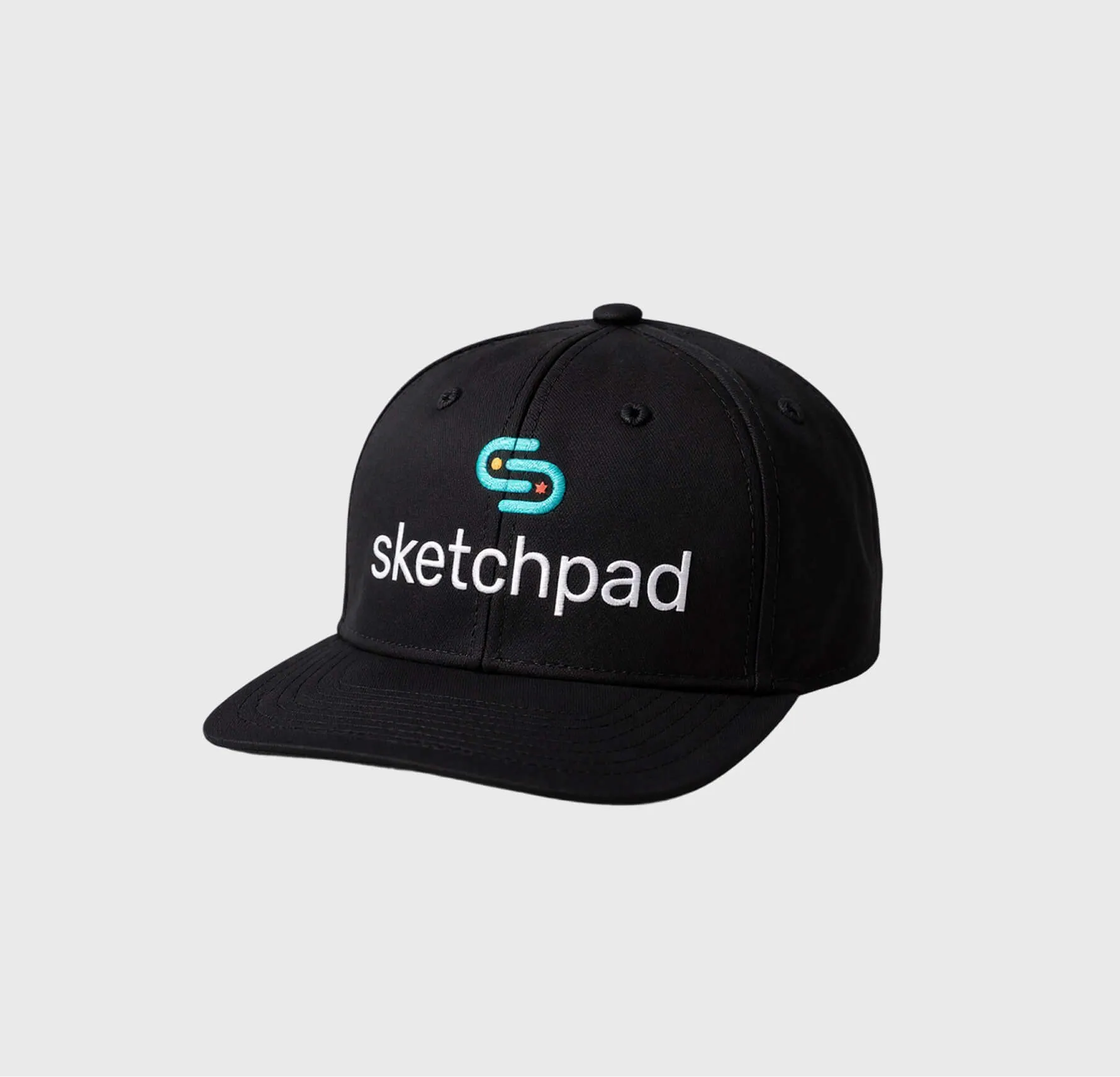 כובע מצחייה שחור עם לוגו Sketchpad
